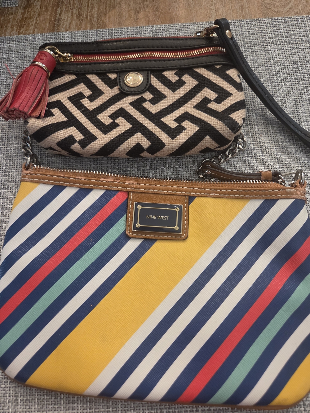 Nine West Striped Wristlet Clutch - Multi-Color And Spartina Wristlet